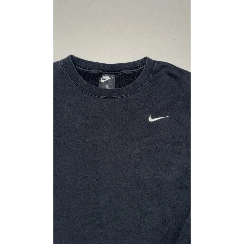 Nike Sportswear Women’s Fleece Sweatshirt Crew Cropped Black Size 2X